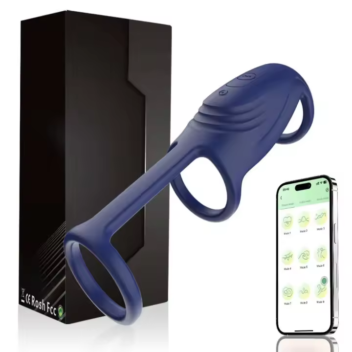 Leten Anillo Vibrante Bluetooth Controlado por Aplicación Estimulador de Punto G para Hombres y Parejas Delayo de Ejaculación Juguetes Sensuales - 1