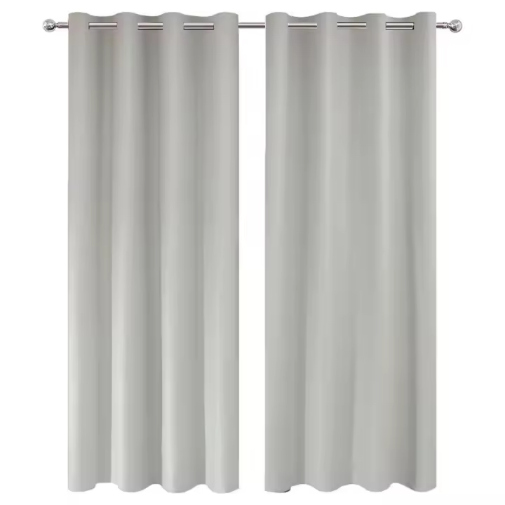 Cortinas opacas para sala de estar, accesorio sencillo para dormitorio - 1