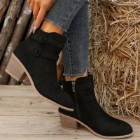 Otoño Invierno mujer moda tacones altos botines zapatos - details 1
