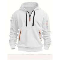 Sudadera con capucha personalizada con múltiples bolsillos para hombre, holgada, cómoda, informal y deportiva - details 3