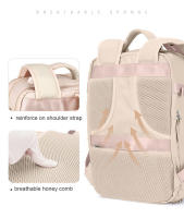 Mochila de gimnasio para laptop de 17 pulgadas 15.6 pulgadas para mujeres con almacenamiento múltiple compartimento recomendada para viajes y escolar hecho de nylon - details 3