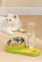 Cuenco piezas para gatos, comedero para mascotas, tazón de comida para perros y gatos, dispensador de agua, tazón doble, plato a - details 9