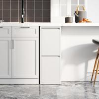 Organizador de Cocina Sollentuna Cubo de Basura 2x14 L Instalación Murál Metal Plástico 93x33x25cm - details 3