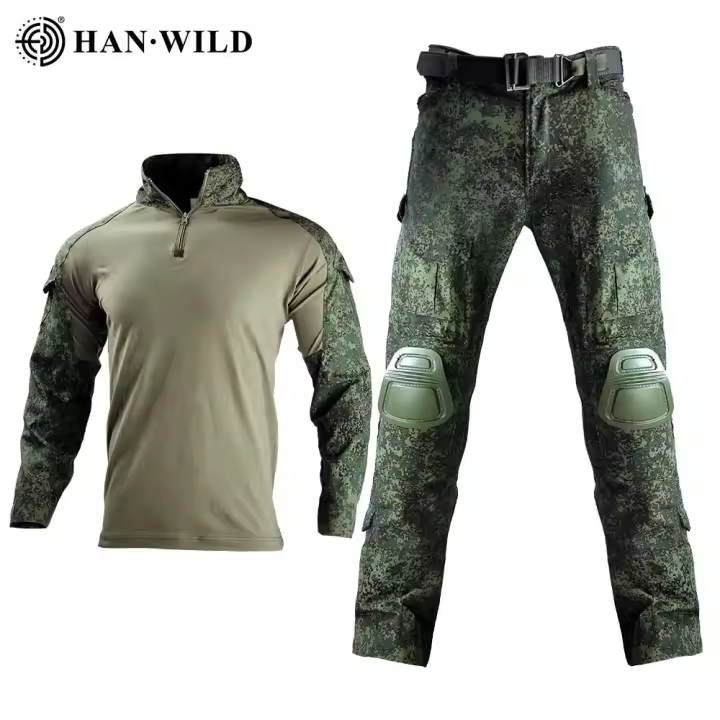 Traje de camuflaje de selva táctico unisex de punto de nuevo diseño - 1
