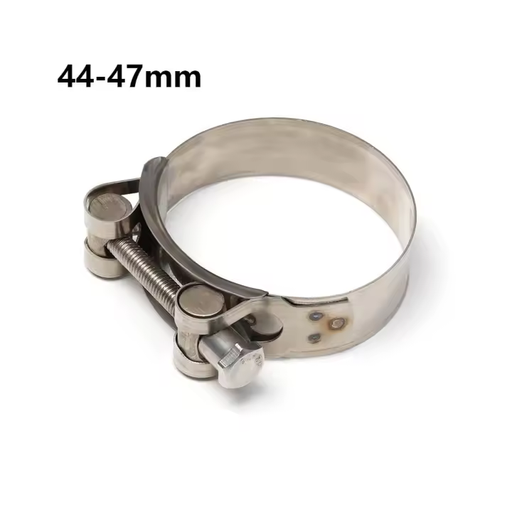 Abrazaderas de manguera de perno en T de escape de soldadura de acero inoxidable, Clip de tubería, herramientas de reparación de Hardware, 1 piezas - 1