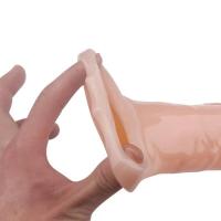 Leten-extensión de manga grande, condón de silicona reutilizable, extensor de pene, juguetes sexuales para hombres, retardante, agrandamiento de pene, adultos 18 - details 1