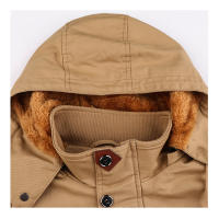 Chaqueta de esteras MAGCOMSEN para hombre invierno con capucha desmontable y múltiples bolsillos parka para esquí y senderismo material de algodón exterior y forro de algodón season: otoño/invierno - details 13