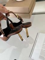 Zapatos de tacón bajo ajustados para mujer, sandalias de marca de diseñador de vestidos de novia, tacones altos elegantes cuadrados pequeños, punta puntiaguda - details 1