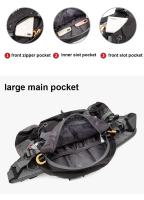 Bolso de cintura para acampar, bolso de hombro de nailon para exteriores, bolso cruzado de viaje, ciclismo, montar en b - details 7