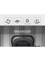 Bolsa De Dormir Para Bebé Invierno Gruesa Cálido Impermeable Y Antigolpes Cubierta De Pie Para Carrito Accesorio Para Carrito De Bebé Unisex Talla Única Material Algodón Flannel - details 1