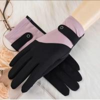 Guantes con protección solar transpirables, manoplas con protección solar Anti-UV, guantes de seda helada, guantes coloridos elegantes con protección solar para verano para correr - details 2
