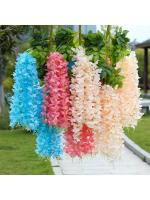 Guirnalda Colgante de Flores de Estira de Jazmín Artificial 12pcs Decoración de Arco de Jardín de Boda al Aire Libre Flores Falsas para Decoración de Fiesta en Casa - details 0