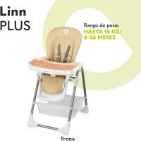 Trona para bebés, plegable, tronas de bebe, silla alta ajustable, altura ajustable de 6 a 36 meses, cinturones de seguridad de 5 puntos, de hasta 15 kg (BEIGE) - details 1