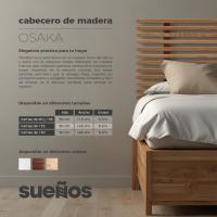 Cabecera de cama de 150 Modelo Osaka |   Cabezal de palillado de madera - details 2