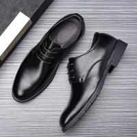 Zapatos De Talla Para Hombre De Cuero Legítimo De Alta Calidad Formal Transpirables Casuales Italianos De Lujo Con Cordones Antideslizantes Para Conducir - details 9