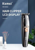 Kemei-cortadora de pelo eléctrica recargable para hombres, adultos y niños, máquina profesional inalámbrica con pantalla LCD, KM-8602 - details 0