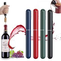 Bomba de aire de bolsillo portátil, abridor de botellas de vino con cortador de papel de aluminio, Sacacorchos de presión de aire, removedor de corcho de vino con pasador de acero inoxidable - details 0