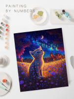 Pintura de Números DIY RUOPOTY 40x50cm Marco de Pintura para Adultos con Imagen de Gatos y Animales Propyleno Lápiz de Pintura Realista Paquete de Pintura por Números Regalo Fácil de Pintar - details 2