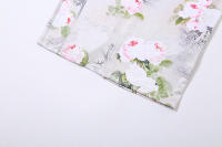 BUNO-Vestidos de invitados de boda para mujer, fiesta de noche elástico para Vestido de satén, traje Floral elegante para Festival y Club nocturno, verano - details 17