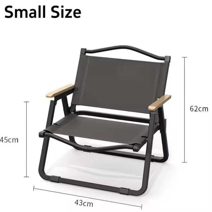 Sillón de madera Kemet, silla de jardín de pesca plegable portátil para exteriores, equipo de camping - 1