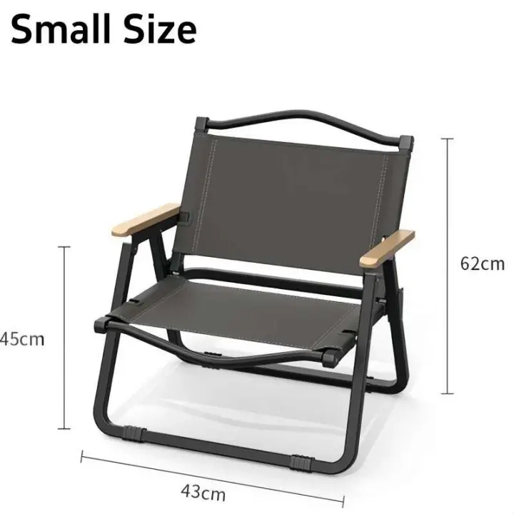 Sillón de madera Kemet, silla de jardín de pesca plegable portátil para exteriores, equipo de camping - 1