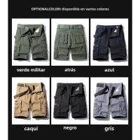 Pantalones Cortos Tácticos Transpirables para Hombre Verano 2025 con 6 Bolsillos Útiles - details 3