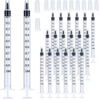 Jeringa de plástico para medir líquidos, con tapa, 1ml/cc, para alimentación de mascotas - details 0
