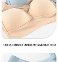 Selected-Chaleco de encaje de talla grande, ropa interior sin anillo de acero, pliegue lateral Delgado, recolección de senos secundarios, sujetador ajustable - details 19