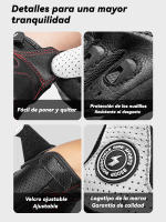 Guantes de cuero de fibra de carbono para motocicleta - details 4