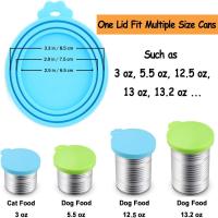 Tapa de Silicona para Lata de Alimentos para Mascotas de 3 en 1 Preservación Fresca para Comida de Perro, Gato, Mascota 3Pcs - details 1