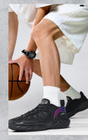Nuevos zapatos de baloncesto transpirables finos de malla de verano, zapatillas informales ligeras con absorción de impacto y suela suave - details 14