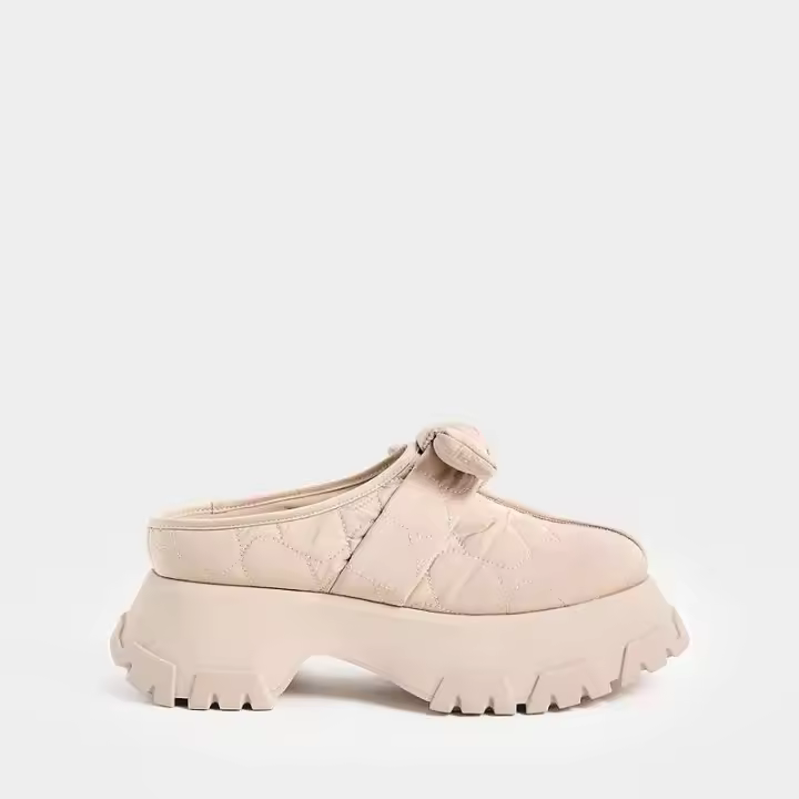 2024 Diapositiva de las mujeres de la cabeza redonda de la piel de serpiente grabada en relieve de los deslizadores del vestido de los zapatos planos del nuevo diseño de la moda - 1