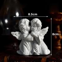 Adorables Figuras de Hada de Flor Retro Europea Escultura de Corazón de Niña en Resina - details 9