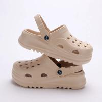 Zapatos tipo zuecos de plataforma gruesa para mujer, sandalias de playa antideslizantes con parte inferior gruesa, sandalias de cuña de moda EVA para verano 2024 - details 5