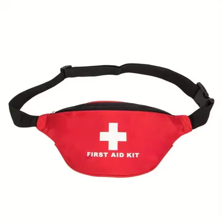 Riñonera de Primeros Ayudos Almacenamiento Médico en Bolsa Compacta Kit de Supervivencia para Rescate de Viaje Rojo - 1
