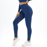 -Leggings de yoga sin costuras para mujer, leggings de gimnasio, ropa deportiva de entrenamiento, pantalones de cintura alta - details 5