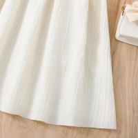 Vestido Casual de Chifón para Niñas Correa de Hombro de Una Línea, Estilo de Princesa para Edades de 8-12 Años - details 6