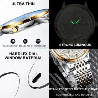Reloj de Pulsera de Cuarzo POEDAGAR Luminoso, Impermeable, Calendario, Regalo Perfecto para Hombres - details 5