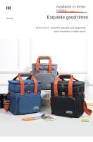Bolsa De Almuerzo Portátil Doble Capa Gran Capacidad Para Camping Y BBQ Durable De Tela Oxford Adecuada Para Picnic Y Uso Al Aire Libre - details 14