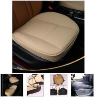 Funda de cuero PU de lujo para asiento de coche, Protector de cojín delantero negro, accesorio Universal para asiento de coche - details 6