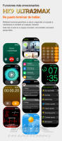 2025 Nuevo HK9 Ultra 2 MAX Smartwatch Bluetooth Llamada Detección de frecuencia cardíaca Modo deportivo Linterna 1GB de memoria AMOLED Compatible con Android IOS Smartwatch - details 10