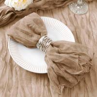 Set de 12 Pañuelos de Mantel de Queso de Gasa Pañuelos de Mesa de Cena para Hogar, Boda, Día de San Valentín, Evento Hecho en China - details 2