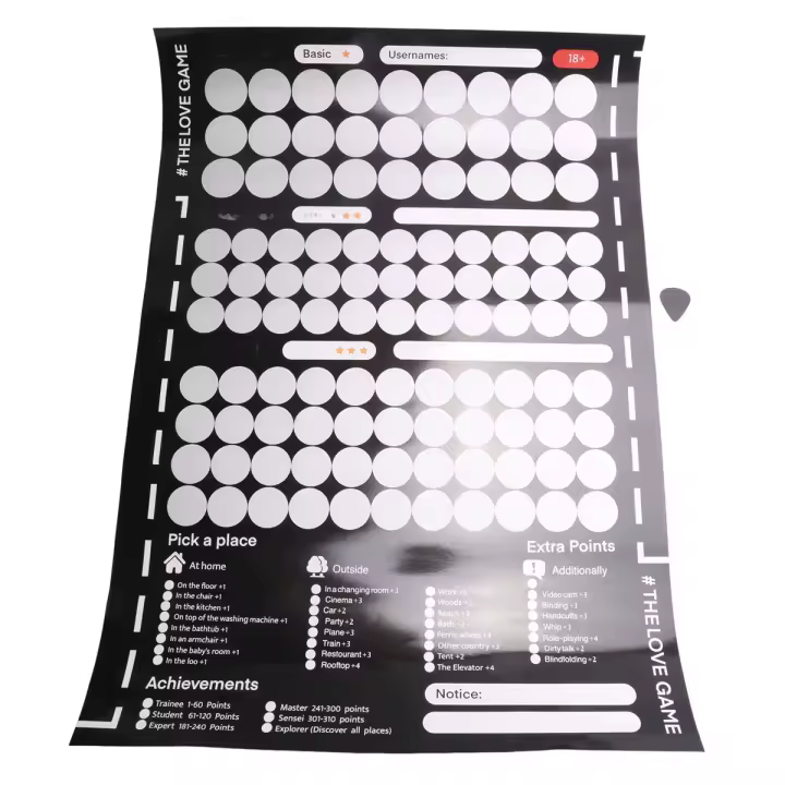 Póster de juego rascador para parejas, regalos del Día de San Valentín, regalo de pared para ella y - 1