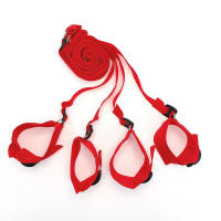 Conjunto de Bondage BDSM, juego para adultos, esposas, tobilleras, juguete para pareja, producto sexual esclavo, sistema de correas de cama eróticas, SM suave - details 4