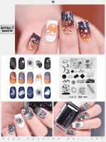 Plantillas de Arte de Uñas KADS para Salones de Belleza Herramientas de Manicura con Diseños de Flores Hojas Oceanos Animales - details 24