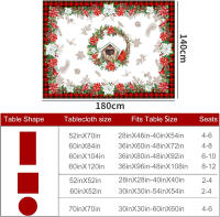 Navidad Poinsettia ral mantel rectangular decoración del banquete de boda invierno Navidad wer manteles a cuadros decoraciones de Navidad - details 4