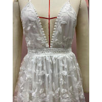 Vestido Largo con Escote en V y Espalda Descubierta para Mujer 2025 - details 10