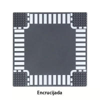 Las rectas, esquinas y cruces en T de vías urbanas de 32x32 son compatibles con las placas de piso de las principales marcas - details 1