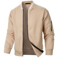 Cuadros de hombre, chaqueta con cremallera y cuello alto, nuevo estilo e - details 5