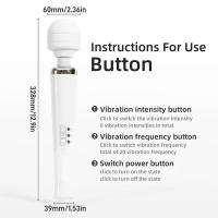 Potente varita mágica vibradora para mujer, masajeador corporal AV grande, estimulador de clítoris y punto G, carga USB, Juguetes sexuales para adultos para mujer - details 9